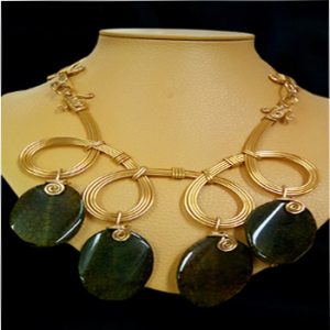 Dark Emerald Stone Necklace